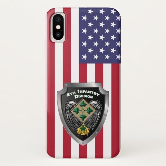 4e Infanteriedivisie “Standvastig en Trouw” Case-Mate iPhone Case (Achterkant)