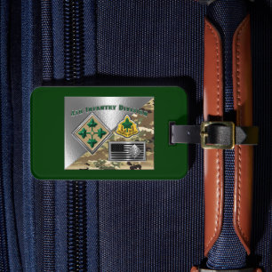 4e Infanteriedivisie Vietnam-veteraan Bagagelabel