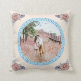 4e jaar Jubileum voor weddenschappen Linen&Topaz-k Kussen