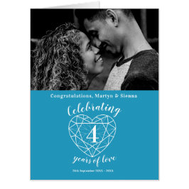 4e Jubileum-hartblauwe topaz