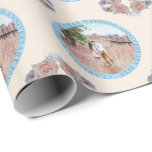 4e Jubileum voor bruiloft Aangepaste foto Floral Cadeaupapier<br><div class="desc">Als je op zoek bent naar rozen en pinda's die je mooie foto's maken en een atemplate voor je 4e verjaardag inpakken, dan ben je op de juiste plaats gekomen. Je persoonlijke foto met een medaillonlettertype dat het omcirkelt en rozen en pinda's die de hoeken omvormen. Wat een mooie verrassing...</div>