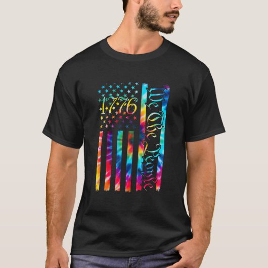 4e juli 1776 is de Die van de Amerikanen T-shirt (Voorkant)