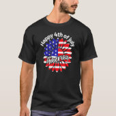 4e juli Amerika Zonnebloem Us Patriotic America T-shirt (Voorkant)