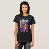 4e juli Amerikaanse dialyse van de vlag Stethoscop T-shirt (Voorkant volledig)