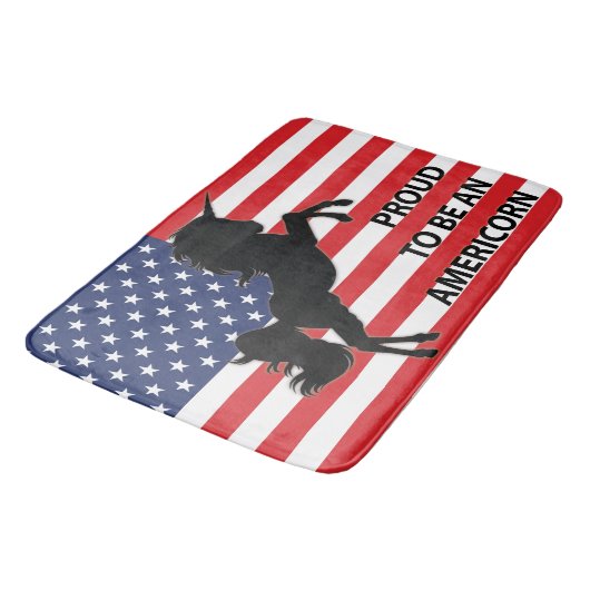4e juli Amerikaanse patriottische unicorn Verenigd Badmat (Gekanteld)