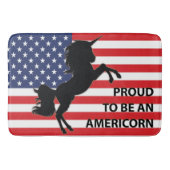 4e juli Amerikaanse patriottische unicorn Verenigd Badmat (Voorkant)