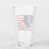 4e juli Amerikaanse patriottische unicorn Verenigd Glas (Achterkant)