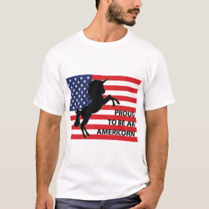 4e juli Amerikaanse patriottische unicorn Verenigd T-shirt