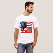 4e juli Amerikaanse patriottische unicorn Verenigd T-shirt (Voorkant volledig)