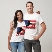 4e juli Amerikaanse patriottische unicorn Verenigd T-shirt (Unisex)