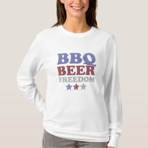 4e juli Amerikaanse vlag bq beer Freedom T-S T-shirt