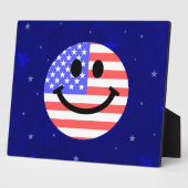4e juli Amerikaanse vlag Fotoplaat (Zijkant)