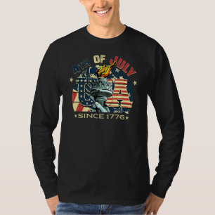 4e juli Amerikaanse vlag Patriottisch beeld van li T-shirt