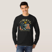 4e juli Amerikaanse vlag Patriottisch beeld van li T-shirt (Voorkant volledig)