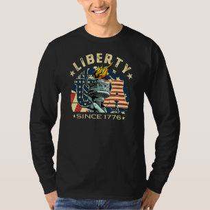 4e juli Amerikaanse vlag Patriottisch beeld van li T-shirt