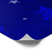 4e juli Amerikaanse vlag Poster (Hoek)