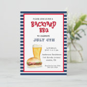 4e juli Backyard BBQ party Aankondiging (Staand voorkant)