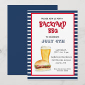 4e juli Backyard BBQ party Aankondiging (Voorkant / Achterkant)