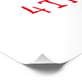 4e juli BBQ | Amerikaanse vlag - Welkom Perfect Poster (Hoek)