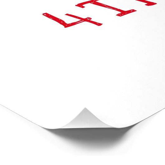 4e juli BBQ | Amerikaanse vlag - Welkom Perfect Poster (Hoek)