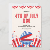 4e juli BBQ Kaart (Voorkant)