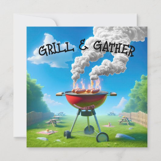 4e juli BBQ Kaart (Voorkant)