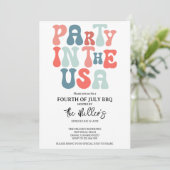 4e juli BBQ Kaart (Staand voorkant)