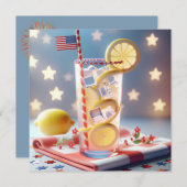 4e juli BBQ Party Kaart (Voorkant / Achterkant)