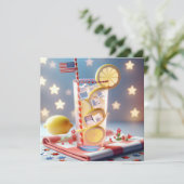 4e juli BBQ Party Kaart (Staand voorkant)