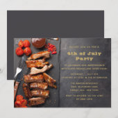 4e juli BBQ Party Kaart (Voorkant / Achterkant)