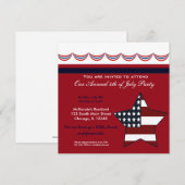 4e juli BBQ Party Kaart (Voorkant / Achterkant)