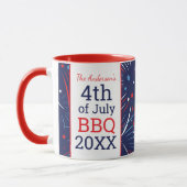 4e juli BBQ Persoonlijke Groepering Mok (Links)