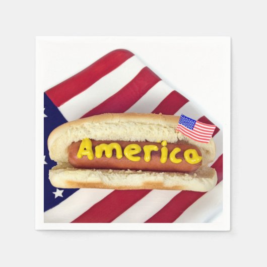 4e juli BBQ Servet (Voorkant)