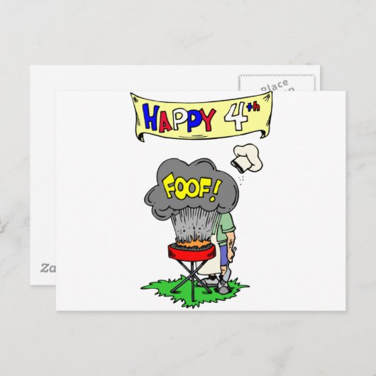 4e juli briefkaart (Voorkant / Achterkant)