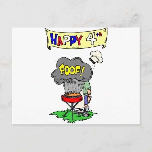 4e juli briefkaart (Voorkant)