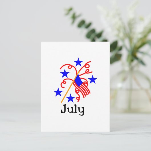 4e juli briefkaart (Staand voorkant)