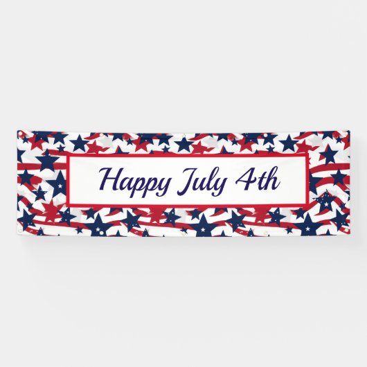 4e juli buitenbanner spandoek (Horizontaal)