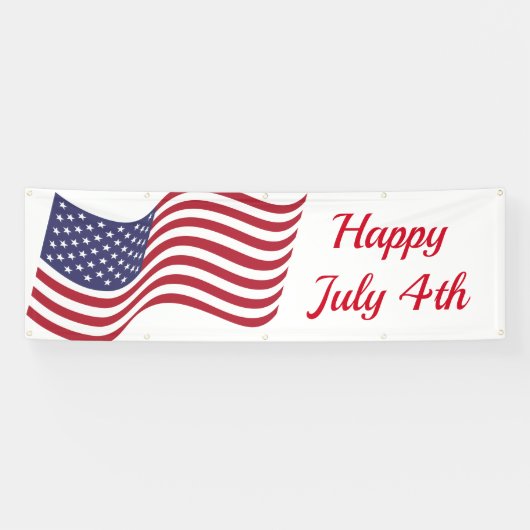 4e juli buitenbanner spandoek (Horizontaal)