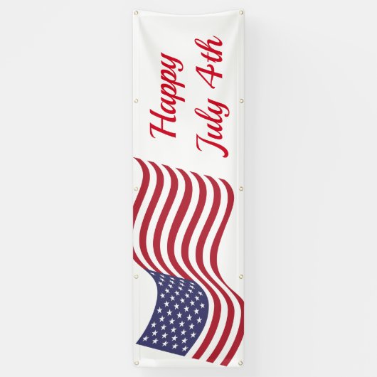 4e juli buitenbanner spandoek (Verticaal)