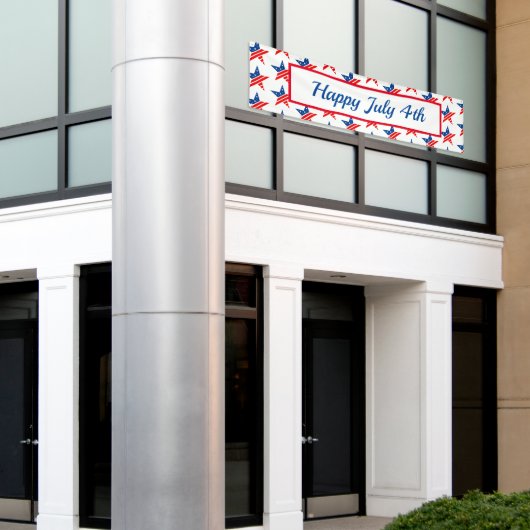 4e juli buitenbanner spandoek (Buitenkant Gebouw)