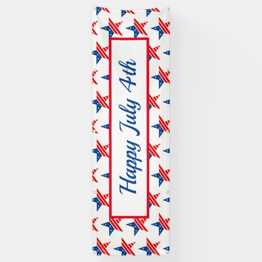 4e juli buitenbanner spandoek (Verticaal)