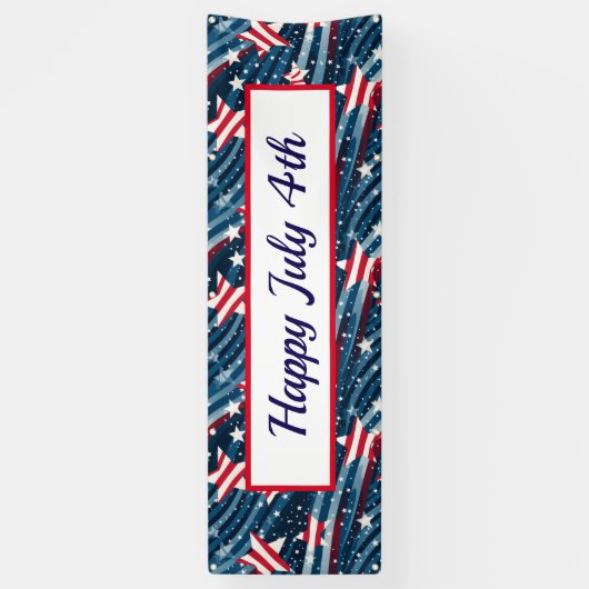 4e juli buitenbanner spandoek (Verticaal)