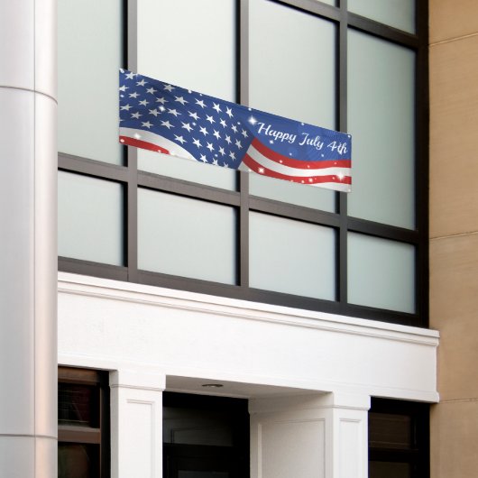 4e juli buitenbanner spandoek (Buitenkant Gebouw)