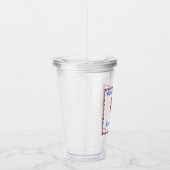 4e juli Cute Patriotic Popsile Acryl Drinkbeker (Rechts)