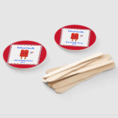 4e juli Cute Patriotic Popsile Handwaaier (Niet-gemonteerd)