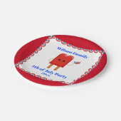 4e juli Cute Patriotic Popsile Papieren Bordje (Gekanteld)