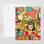  4e juli Family Comics Briefkaart (Voorkant / Achterkant)