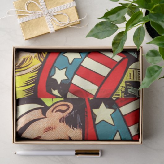  4e juli Family Comics Tissuepapier (Geschenk)