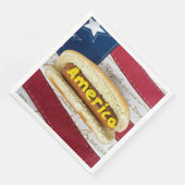 4e juli feestdag hotdog servet (Hoek)