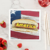 4e juli feestdag hotdog servet (Insitu)